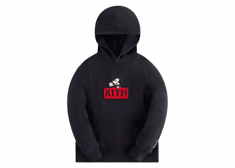 Huppari KITH Kith x Disney Kids Mickey & Friends Classic Logo Hoodie Musta | KHK030498-001