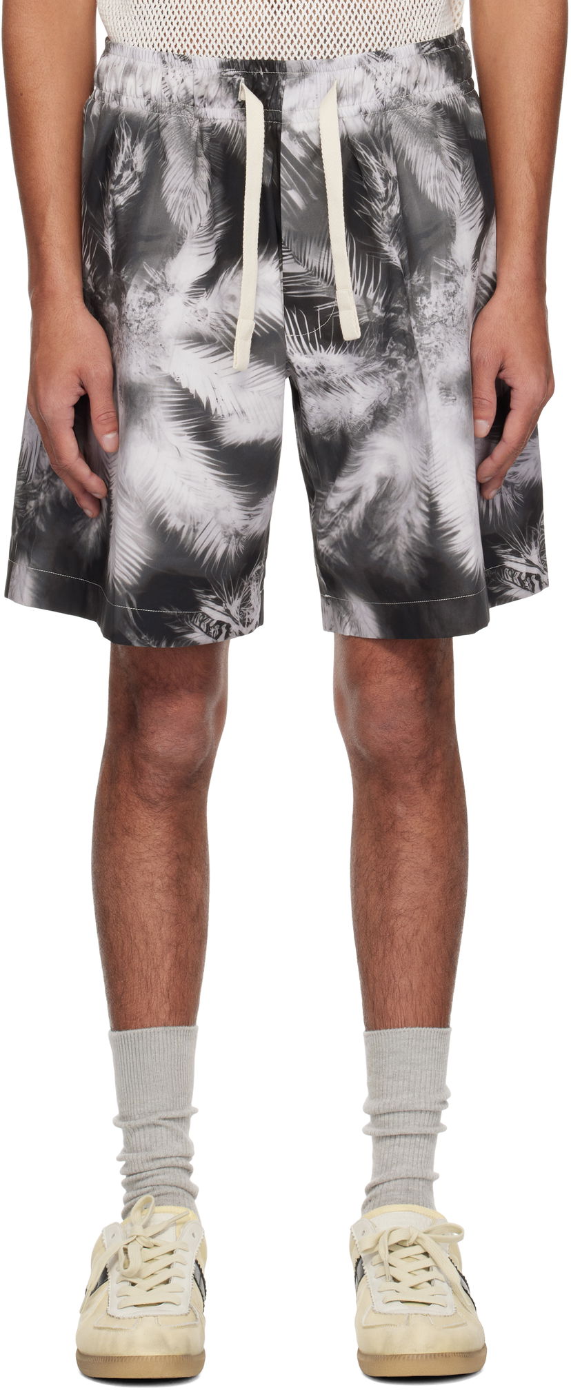 Shortsit Palm Angels Palm Angels Blueprint Palms Shorts Monivärinen | PMCB058S25FAB0021003