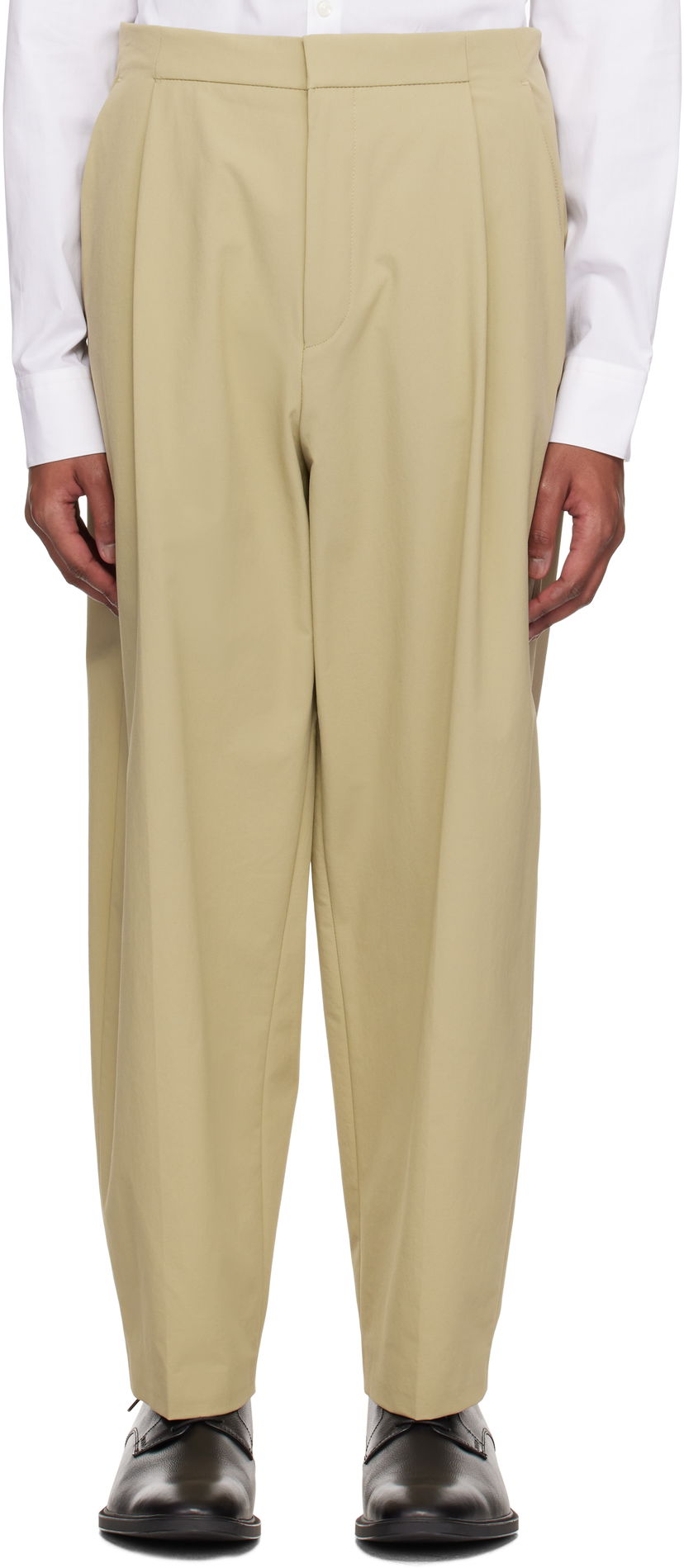 Housut BOSS Hugo Modern-Fit Trousers Beige | 50532940
