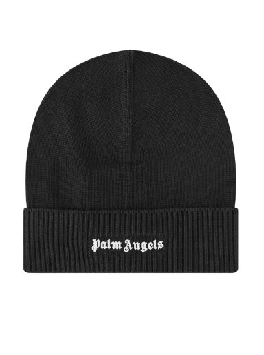 Pipo Palm Angels Logo Beanie Hat Musta | PMLC002C99KNI0011001