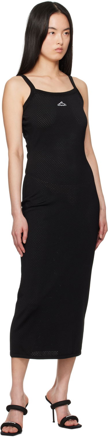 Mekko Alexander Wang Alexander Wang.t Cami Athletic Mesh Midi Dress Musta | 4KC2256043, 3