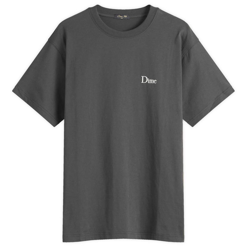 T-paita Dime Classic Small Logo T-Shirt, Size Large Harmaa | DIMESP2550BLK