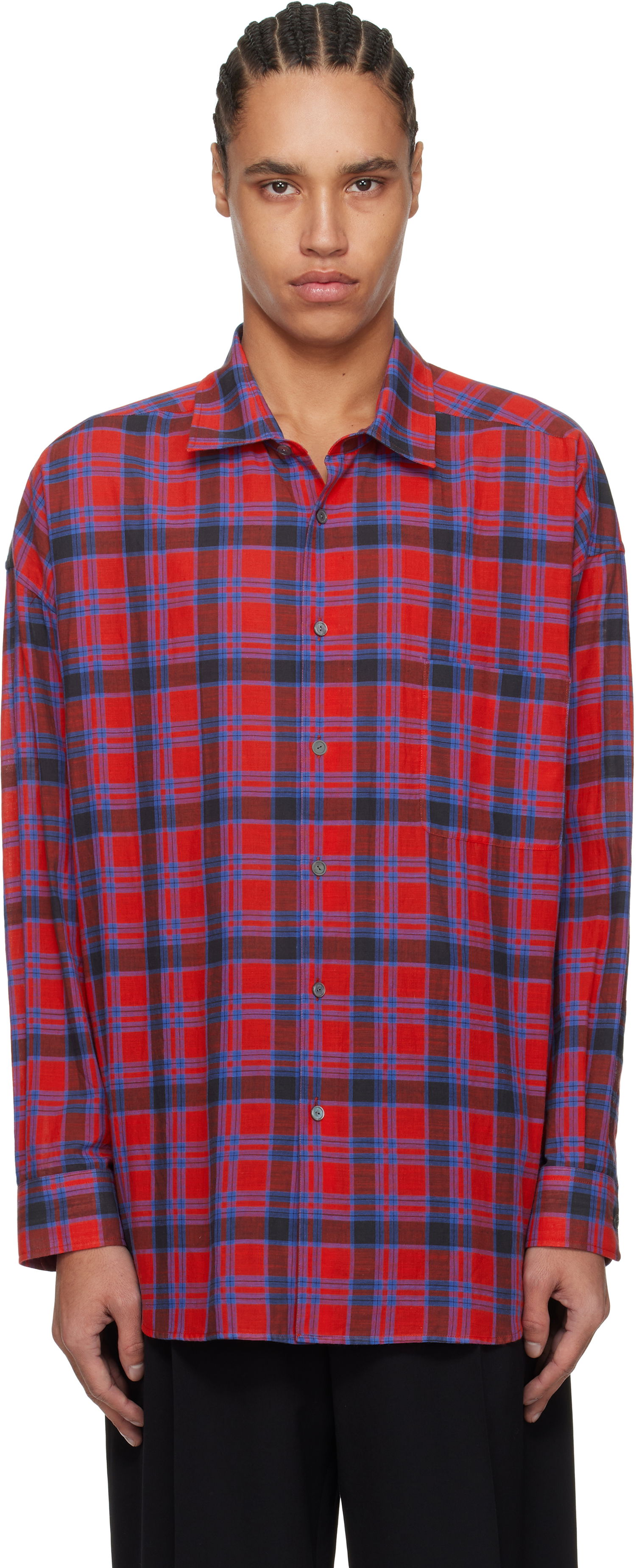 Paita The Row The Row Lancaster Plaid Shirt Punainen | 882-W3796, 0
