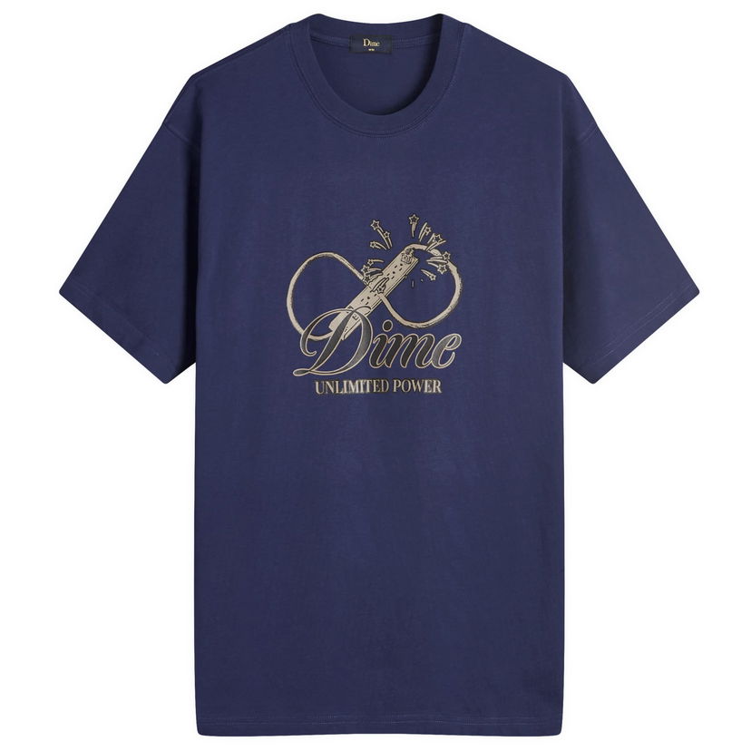 T-paita Dime Cursive Power T-Shirt Tummansininen | DIMEFA2436NVY