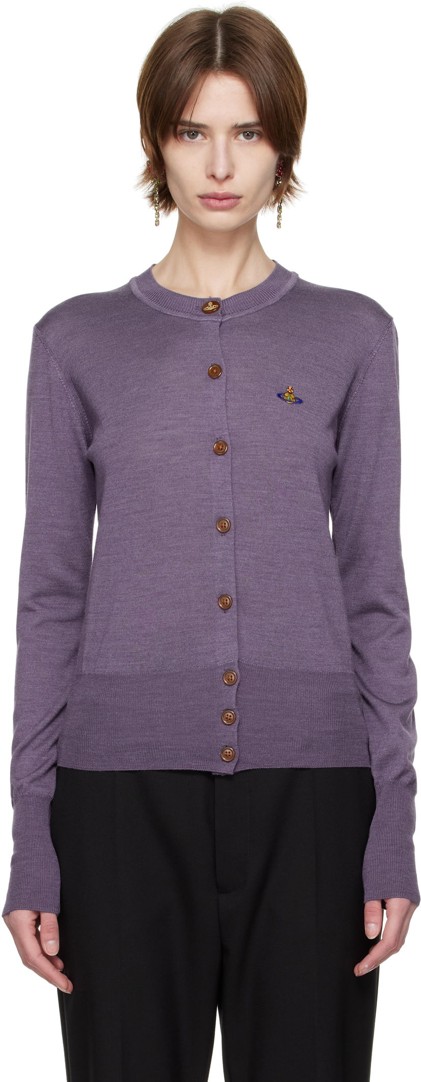 Villapaita Vivienne Westwood Vivienne Westwood Bea Cardigan Violetti | 1803002P-Y001A-
