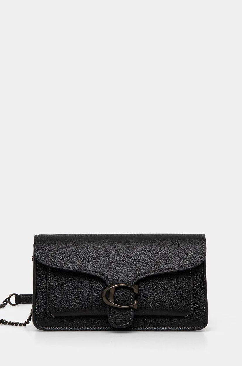 Käsilaukku Coach Leather Handbag Musta | CE772