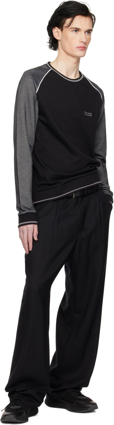 Huppari BOSS Raglan Sleeve Sweatshirt Musta | 50535836, 3