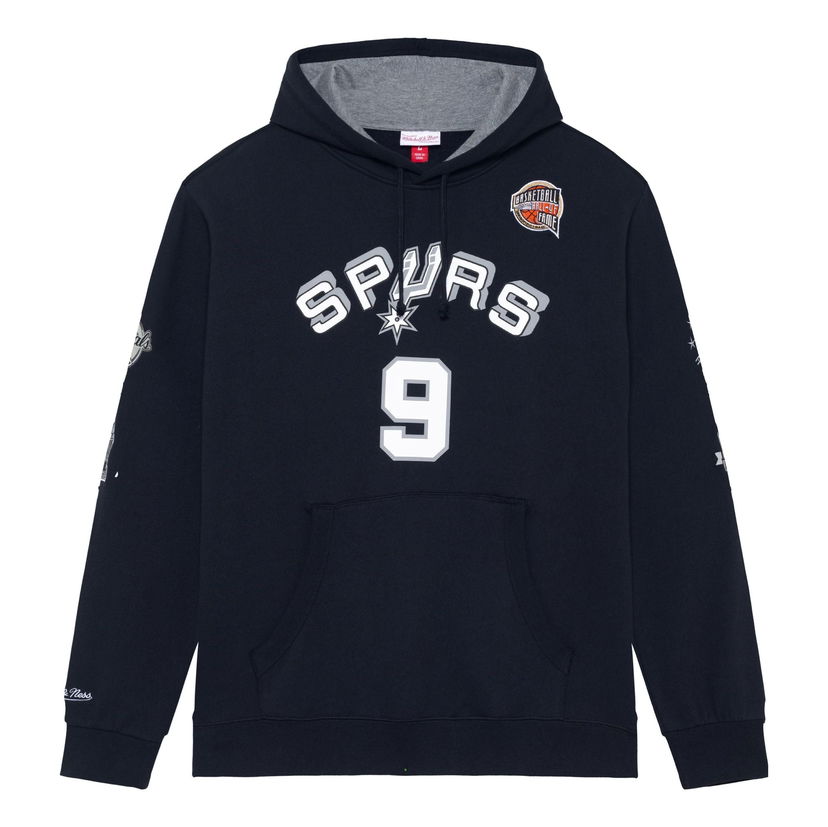 Huppari Mitchell & Ness NBA San Antonio Spurs Tony Parker 9 Fleece Hoodie Tummansininen | FPHD6861-SASYYTPABLCK