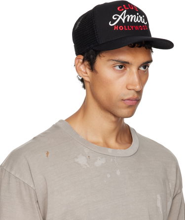 Korkki AMIRI AMIRI 'Club' Trucker Cap Musta | AMHATR1036, 1