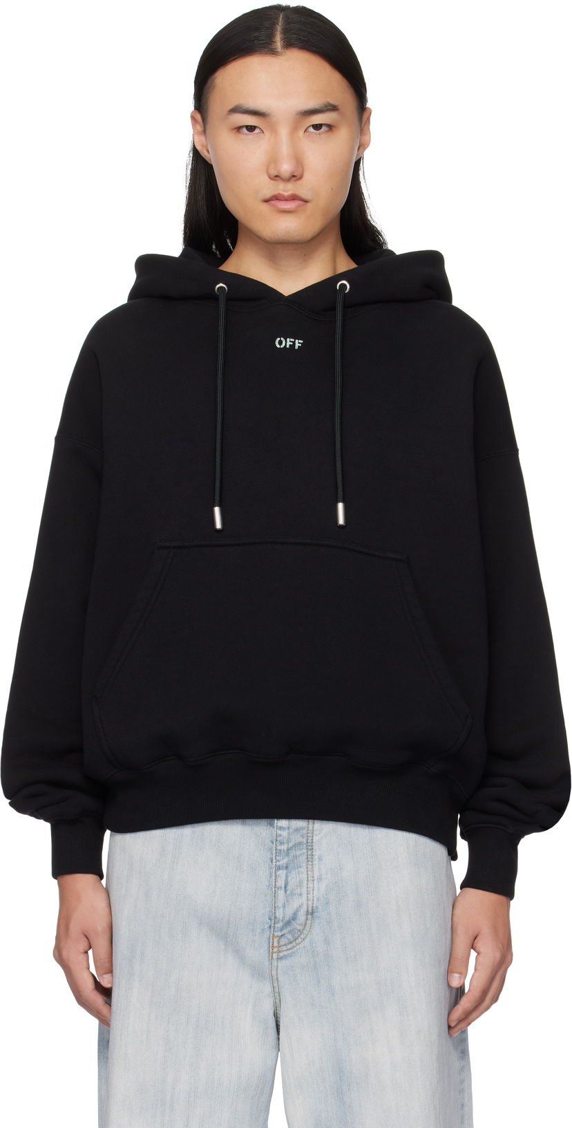 Huppari Off-White Designer Vibe Arrow Hoodie Musta | OMBB085S25FLE00L1041
