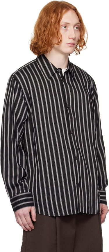 Paita Studio Nicholson Studio Nicholson Striped Button-Down Shirt Musta | VIEW SNM - 1126, 1