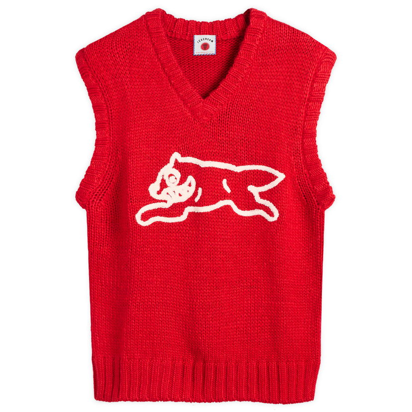 Liivi BBC IceCream Running Dog Knit Vest, Size Large Punainen | IC25331-RED
