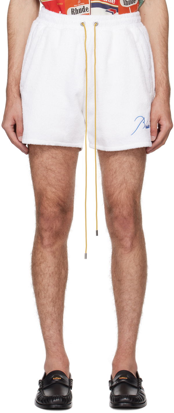 Shortsit Rhude Three-Pocket Shorts Valkoinen | RHPS24SH20611377