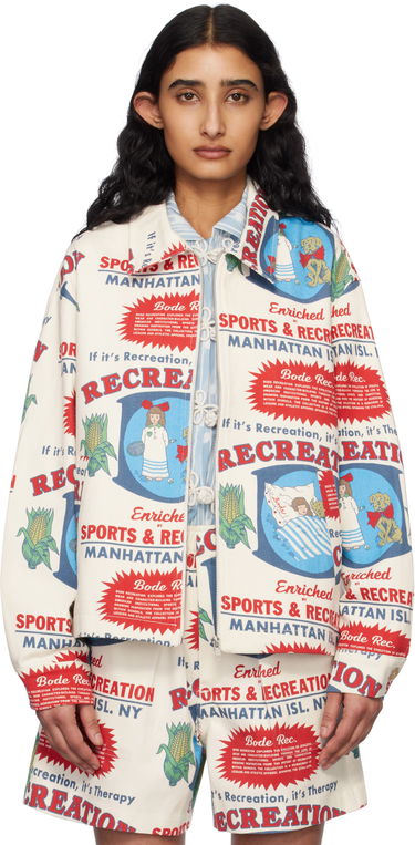 Takki Bode Bode Enrichment Printed Jacket Valkoinen | MRS25JA015, 0