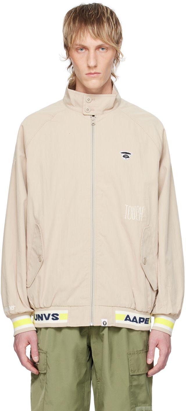 Bomber-takki AAPE by A Bathing Ape AAPE by A Bathing Ape Lightweight Bomber Jacket Beige | AAPLJM7643XXMBGE