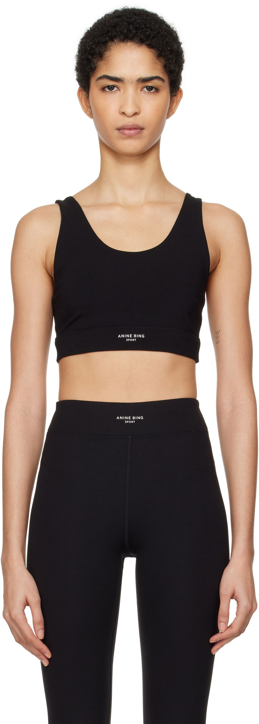 Rintaliivit Anine Bing Yves Black Sports Bra Musta | S-10-10580-BLK29