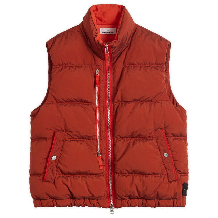 Liivi Stone Island Stone Island EcoNyl Down Vest, Size Large Punainen | K2S15G100006-V0018
