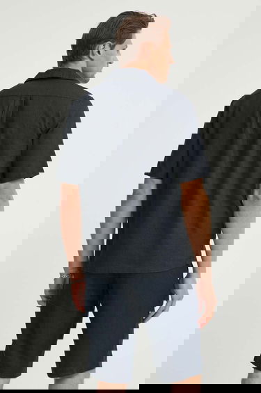 Paita Samsoe Samsoe Samsoe Samsoe SAOSCAR Linen Blend Resort Shirt Tummansininen | M24200074, 2