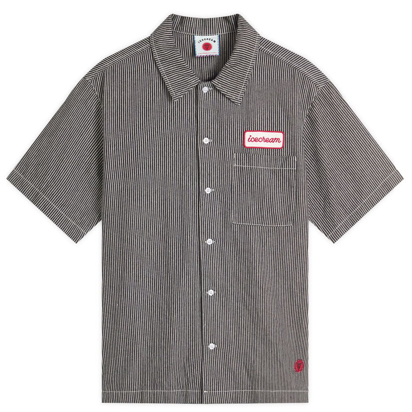 Paita BBC IceCream END. x ICECREAM Popsicle Hickory Denim Shirt Harmaa | IC25S08