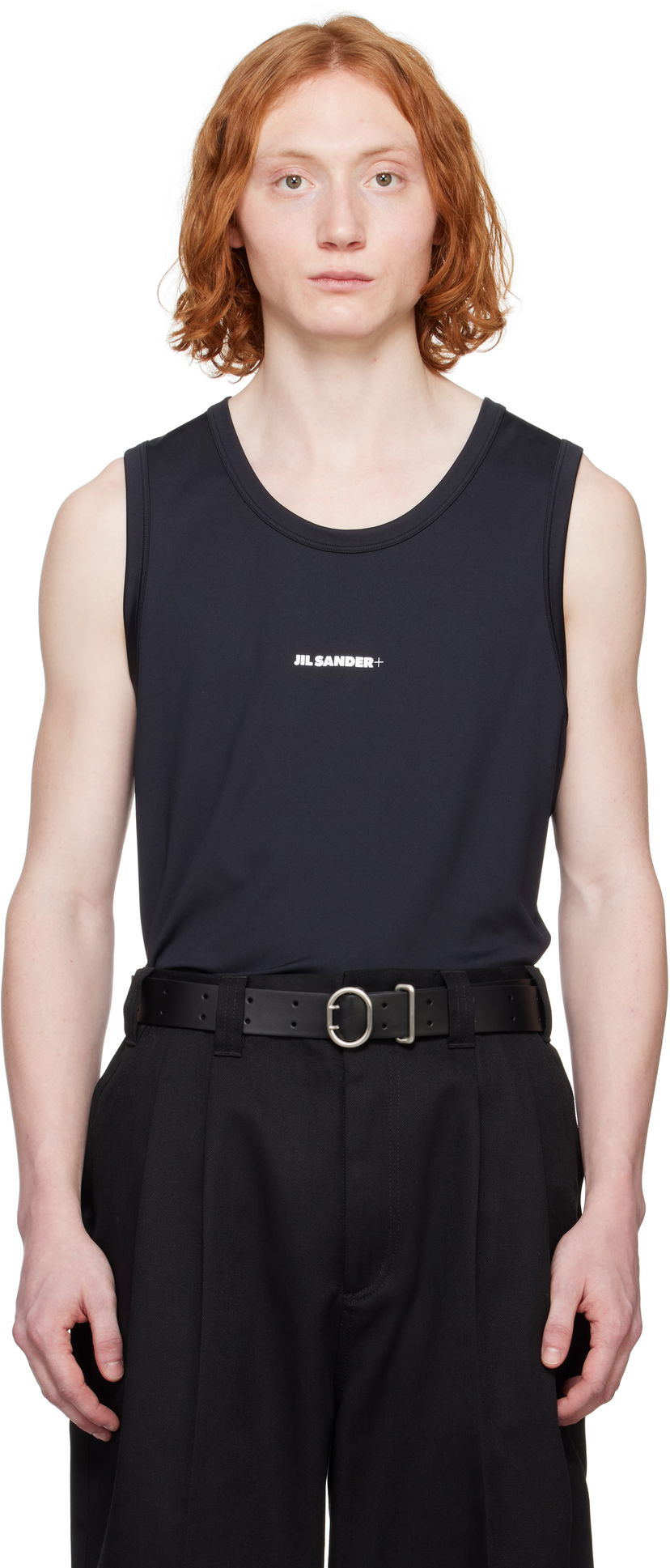 Tankkitoppi Jil Sander Jil Sander+ Active Jersey Tank Top Musta | J47NC0111_J20033