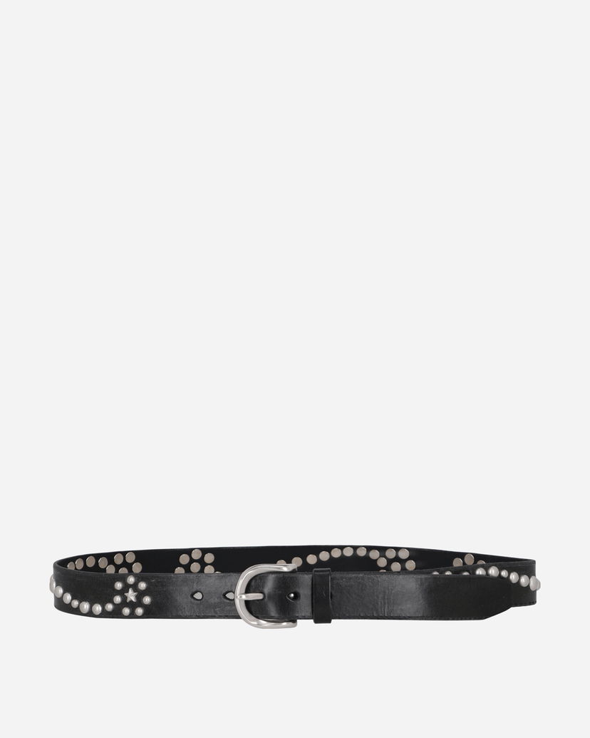 Vyöt OUR LEGACY Star Fall Studded Leather Belt Musta | A4228SB 001