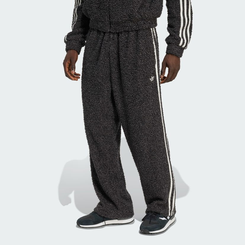 Verryttelyhousut adidas Performance Bouclé Firebird Track Pants Harmaa | KR5166