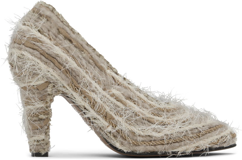 Tennarit ja kengät The Row The Row Women's Prudens High Heel Pumps Beige | F1532-MY1