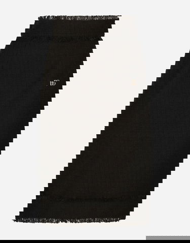 Hame Dolce & Gabbana Tweed Midi Skirt With Logo Musta | F4CTCTFMTACN0000, 3