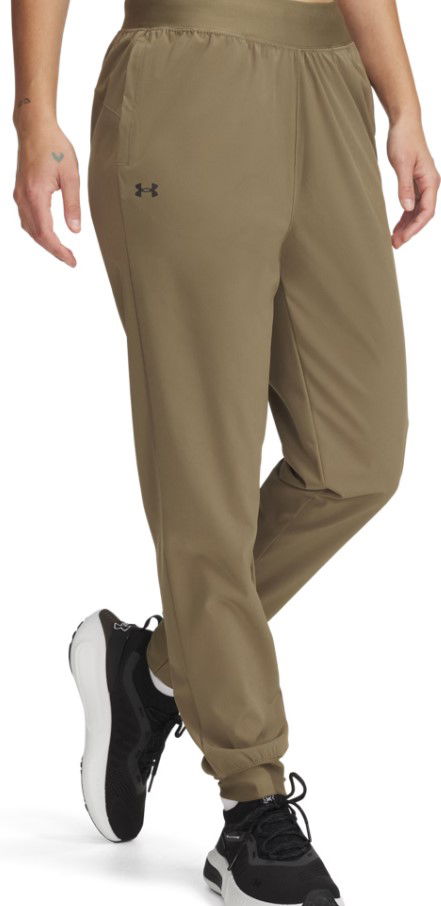 Housut Under Armour Under Armour UA Rival Hi Rise Woven Pants Vihreä | 1382727-251