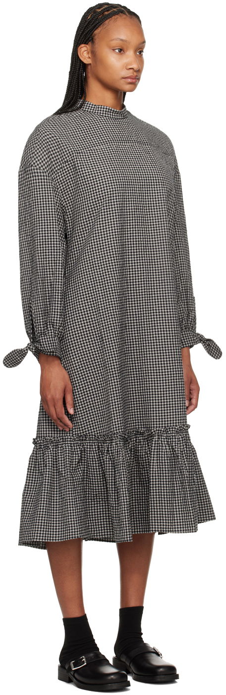 Mekko YMC YMC Rushmore Gingham Midi Dress Musta | Q1WAI, 1
