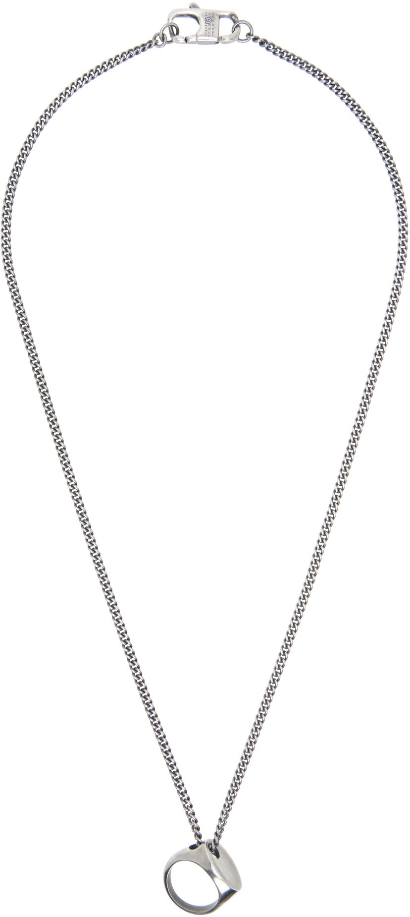 Kaulakoru Maison Margiela MM6 Maison Margiela Vintage Ring Pendant Necklace Metallinen | SM7UU0078 P7356