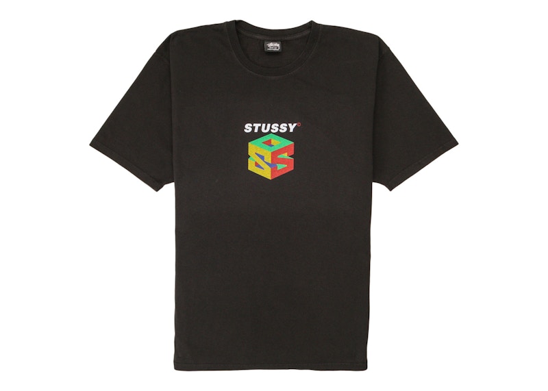 T-paita Stüssy Pigment Dyed Graphic T-Shirt Musta | 1904913_BLAC
