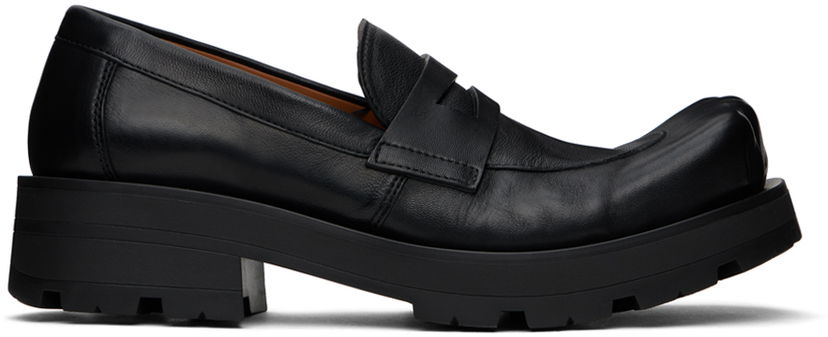 Tennarit ja kengät Charles Jeffrey Loverboy Moggies Sheathed Platform Split-Toe Loafers Musta | 43150204