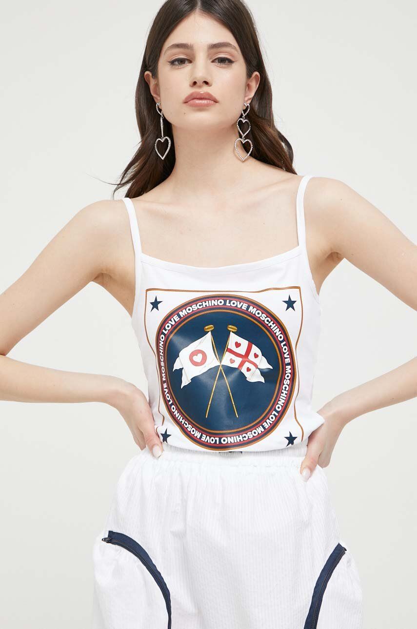Tankkitoppi Moschino Love Tank Top Valkoinen | W.4.H89.01.E.1951, 0