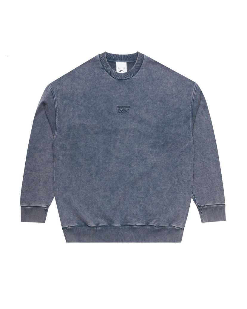 Huppari Reebok Washed Blue Crewneck Sweatshirt Sininen | RMBA00DC99JER0014600