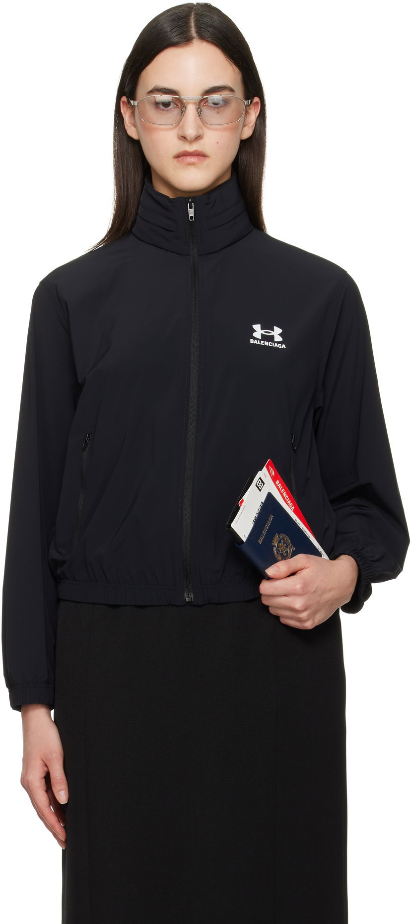 Tuulitakki Balenciaga Under Armour Edition Winbreaker Jacket Musta | 814126 TQO35
