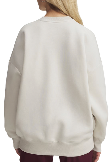 Huppari Under Armour Rival Fleece Oversized Varsity Crewneck Sweatshirt Beige | 6007880-110, 2