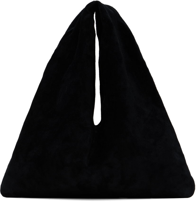 Käsilaukku The Row The Row Small Bindle Suede Tote Musta | W1682-L613