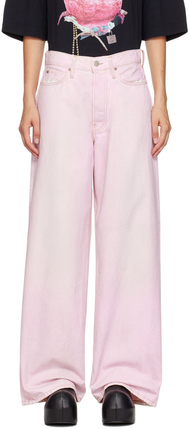 Jeans Acne Studios Acne Studios Baggy-Fit Jeans Vaaleanpunainen | A00482-