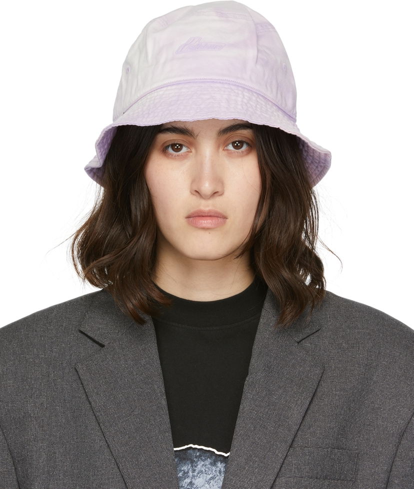 Korkki We11done We11done Iridescent Logo Bucket Hat Violetti | WD-AH8-20-118-U-PP