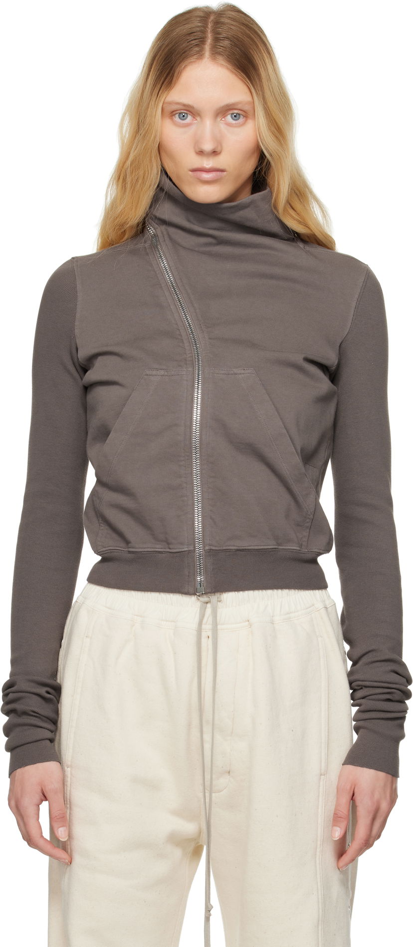 Huppari Rick Owens Rick Owens DRKSHDW Hollywood Mountain Sweatshirt Harmaa | DS01E3239 RIG
