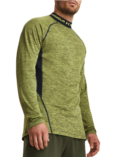 T-paita Under Armour ColdGear® Twist Mockneck Tee Vihreä | 1379820-743