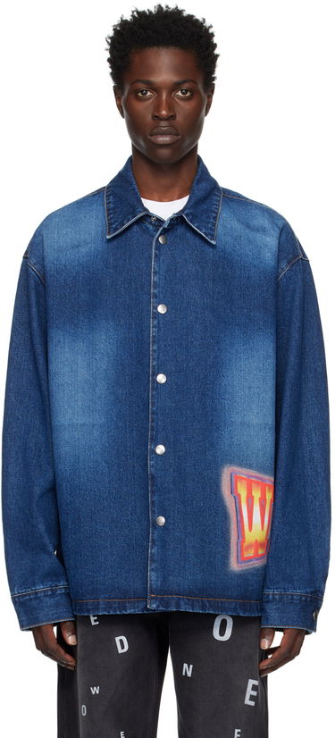 Paita We11done Painted Denim Jacket Sininen | WD-DJ3-22-312-U-BL, 0