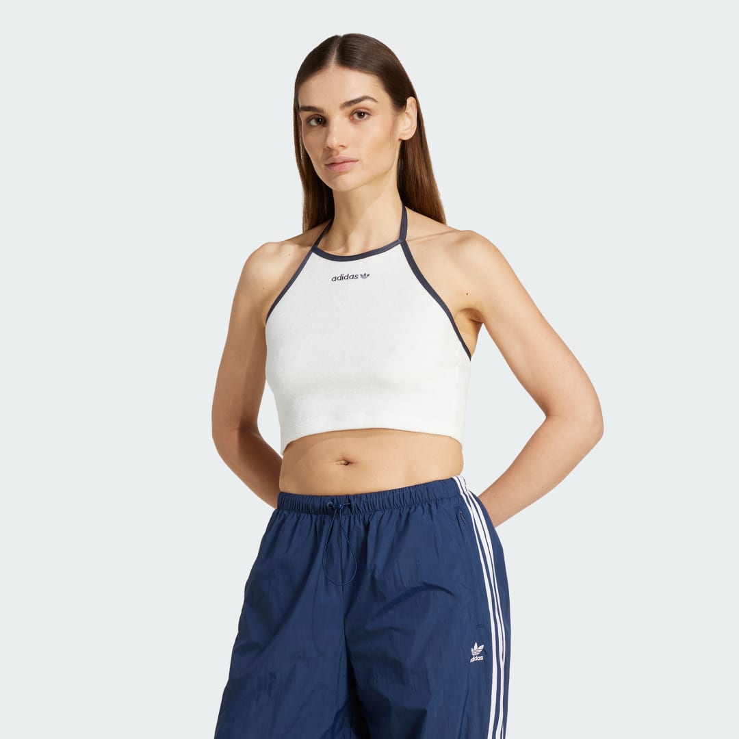 Tankkitoppi adidas Performance Towel Halter Top Valkoinen | JC7755, 0
