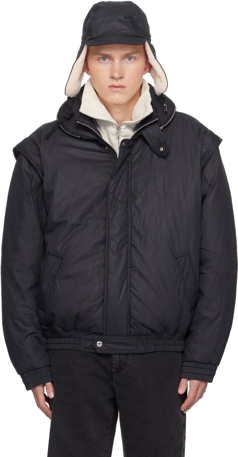 Puffer takki ISABEL MARANT Isabel Marant Kasim Puffer Jacket Musta | VE0404HA-B3C03H