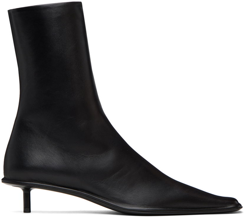 Vaatteet Jil Sander Jil Sander Square Toe Kitten Heel Boots Musta | J15WU0040_P4835