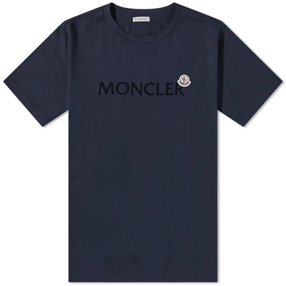 T-paita Moncler Logo Badge Tee Tummansininen | 8C000-64-8390T-778, 0