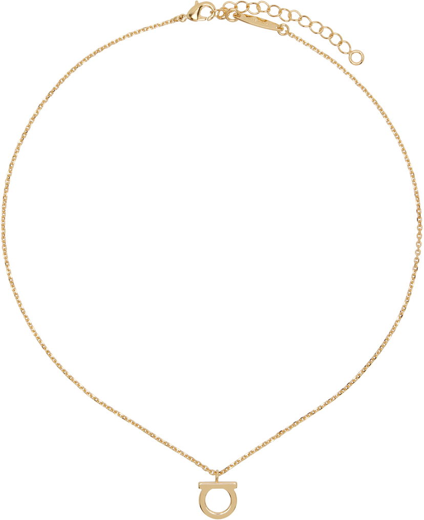 Kaulakoru FERRAGAMO Ferragamo Gancio Pendant Necklace Metallinen | 696658
