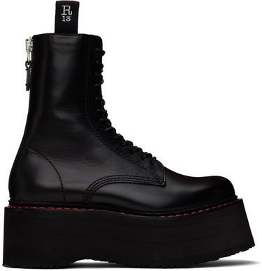 Vaatteet R13 R13 Double Stack Platform Boots Musta | R13WS026-S001A, 0