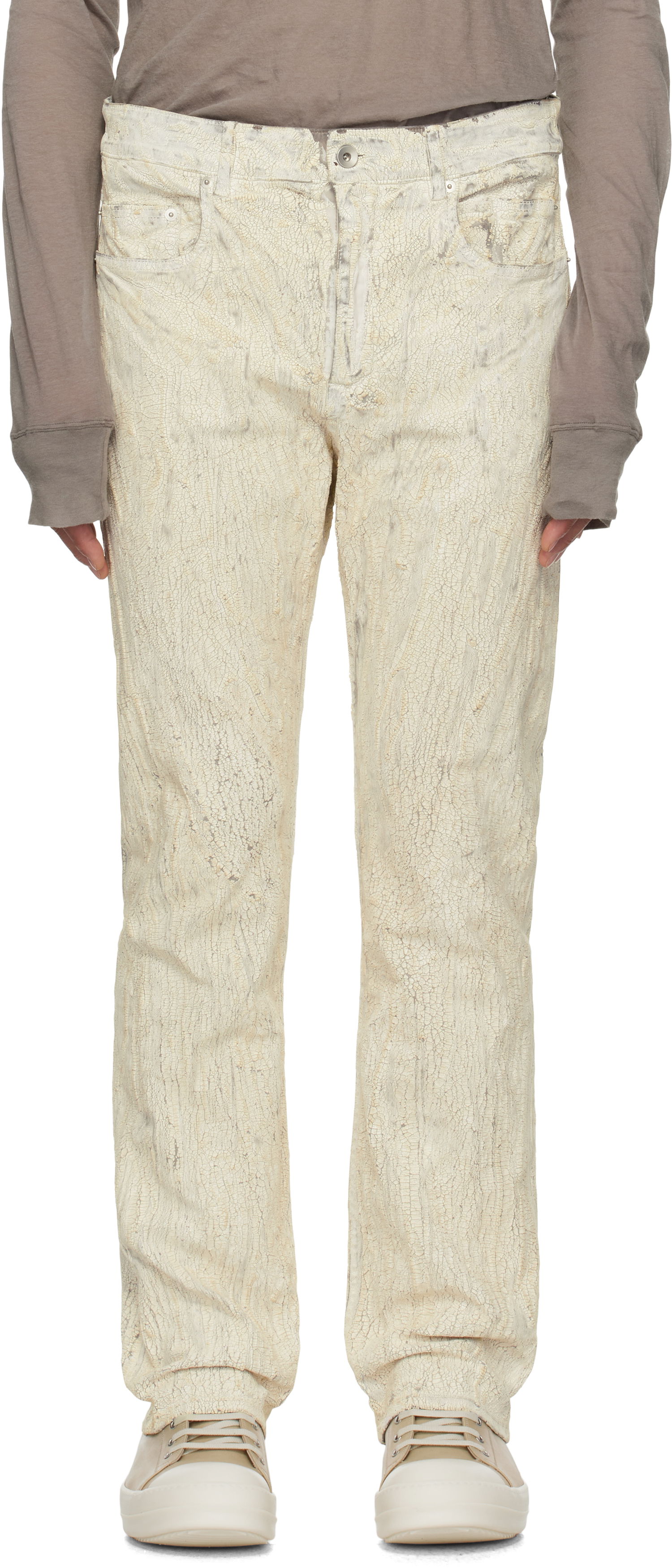Jeans Rick Owens Rick Owens Hollywood Headon Utility Jeans Valkoinen | RR01E5308 SMMC, 0